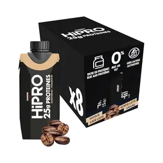 Danone HiPRO Eiwitshake – Koffie / Café Latte – 25g Proteïne – 8 X 330ml – Lactosevrij
