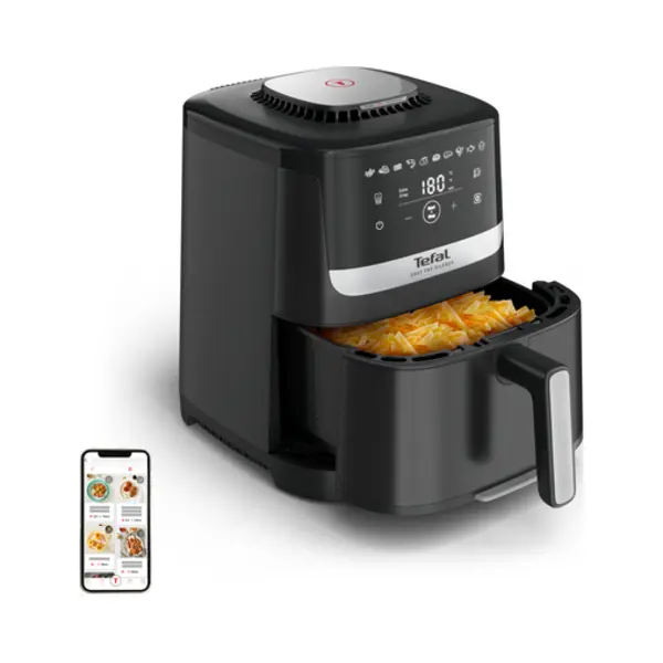 Tefal Easy Fry Silence EY5528E0 Fritteuse Einzelbild 5 l Eigenständig Heißluftfritteuse Schwarz, Edelstahl thumbnail