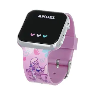 Disney 5-DIS035 Lilo & Stitch - Kinderhorloge - Led Horloge - Disney - Roze