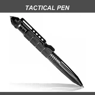 Tactische Pen - Kubotan - Zelfverdedigingspen - Balpennen - Pen Zwart - Glasbreker - Self Defense Pen - Survival Pen - Tactical Pen - Aluminium -