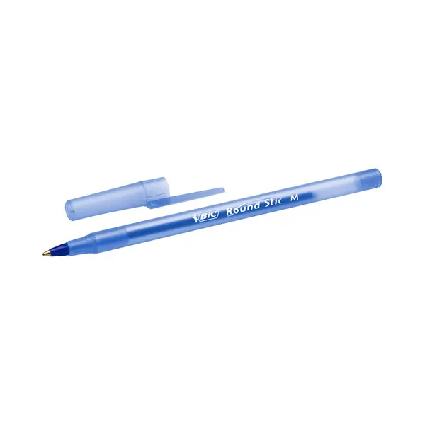 Bic Round Stic Classic M Blauw - Balpen- 8 Stuks thumbnail