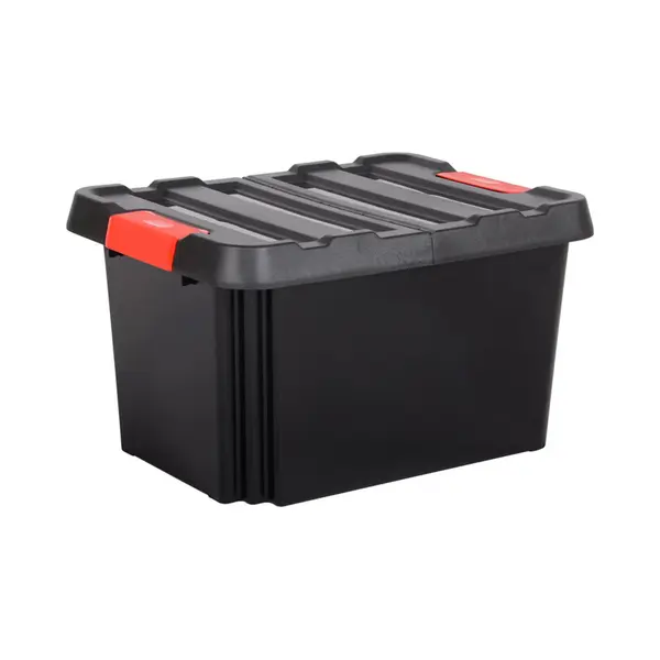 Eda Outdoor/tuin Opberg Box Stockr - Vocht- En Vorstbestendig - Zwart - 85 Liter - 65 X 50 X 39 Cm - Kunststof thumbnail