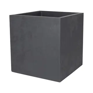 Restposten, Eda Pflanzgefäß Basalt, Doppelwandig, 395 Mm,