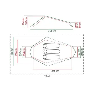 Coleman, Zelt, (Tunnelzelt, 3.30 kg, 3 Personen)