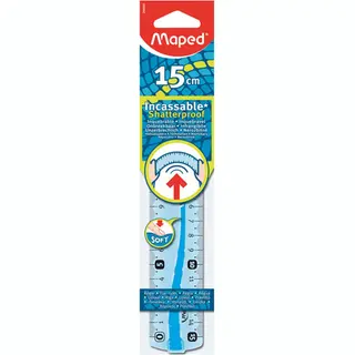 Maped 244060 Schreibtisch-Lineal 150 mm Kunststoff Gemischte Farben 1 Stück(e)