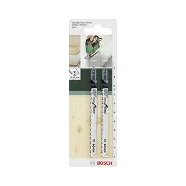 Bosch 2 609 256 724 Sägeblatt für Stichsägen, Laubsägen & elektrische Sägen Stichsägeblatt Hartstahl (Hcs) 2 Stück(e) thumbnail