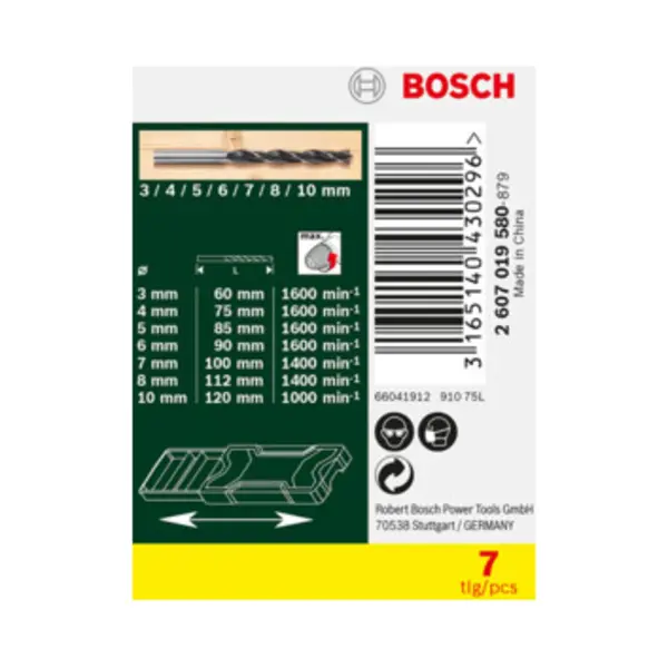 Bosch 2 607 019 580 boor thumbnail