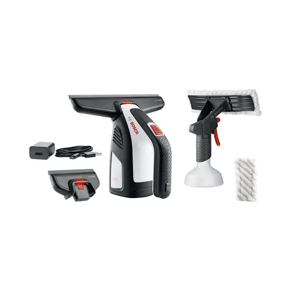 Bosch GlassVAC elektrischer Fensterreiniger 0,1 L Schwarz, Rot, Silber thumbnail