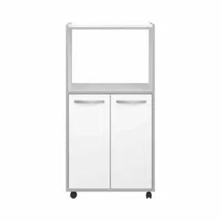 Parisot Microgolfkast Easy 60cm, 2 Deuren - Wit/grijs