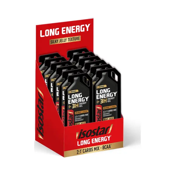 Isostar Long Energy 3H+ - Gel - Orange - 12 X 40 Gr thumbnail