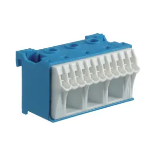 Hager KN14N Anschlussblock Blau, Weiß