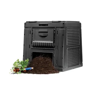 Kadax Keter E-komposter Komposter Schwarz 470l
