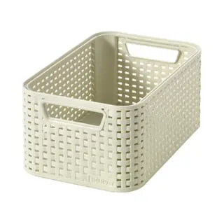 Curver Style S Opbergmandje Rotan Crème