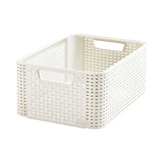 Curver Style M Opbergmandje Rotan Crème