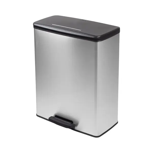 Curver Decobin Prullenbak - 65L - Soft-Close - Zilver Metallic thumbnail