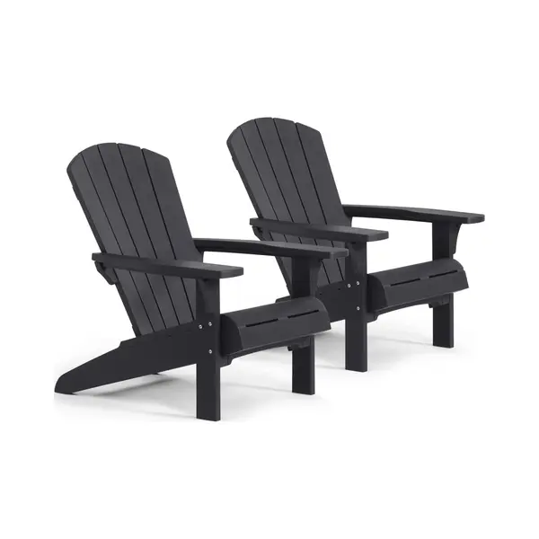Troy Adirondack Gartenstuhl - 2er-set - 81x80x96, 5 Cm - Graphit - Keter thumbnail