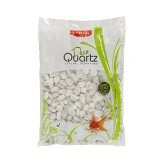 Tyrol Gelakt Grind Voor Aquarium - Alle Soorten Vis En Water - Wit - Zak 2 Kg