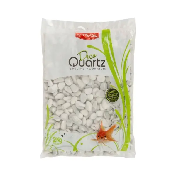Tyrol Gelakt Grind Voor Aquarium - Alle Soorten Vis En Water - Wit - Zak 2 Kg thumbnail