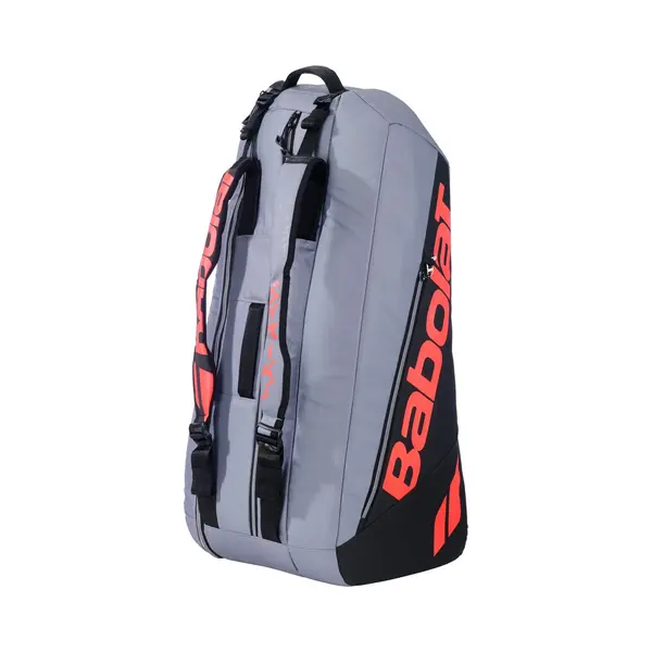 Babolat - Sporttasche Für Schläger Modell Pure Strike, Grau/Fluoreszierendes Rot, Fassungsvermögen 40 Liter, Platz Für Bis Zu 6 Schläger, thumbnail