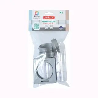Zolux Basisset Panas Tubes - Dierenverblijf - Ø8.3x22.3 Cm Grijs Transparant