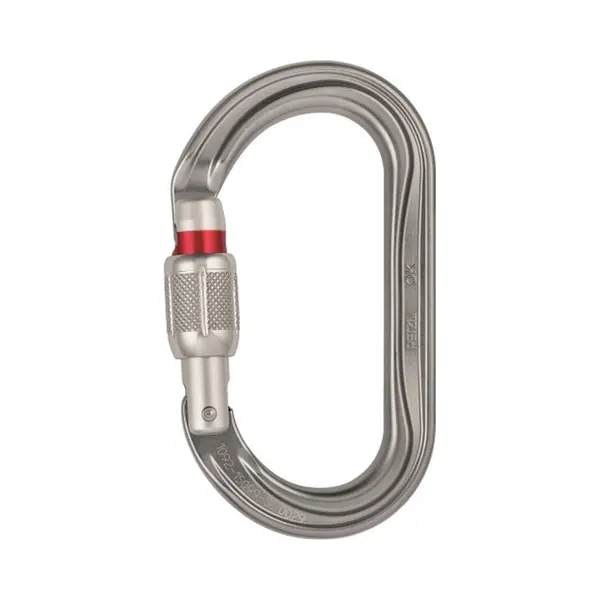 Petzl M33A Sl Kletterkarabiner, Verschlusskarabiner, D-Form, Aluminium, Grau, 1 Stück(e) thumbnail