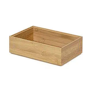 Compactor - Osaka Organizer Nature Kollektion Größe Xl 22, 5x15x6, 5 Cm - Aufbewahrungsbox Aus Bambus - Ideal Für Bad, Küche, Büro Oder