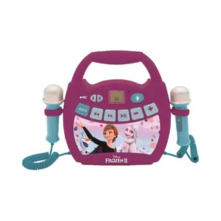 Lexibook, Die Eiskönigin, Tragbarer Karaoke-Digitalplayer Für Kinder, Mikrofone, Lichteffekte, Bluetooth®, Aufnahme- Und Sprachwechselfunktion,
