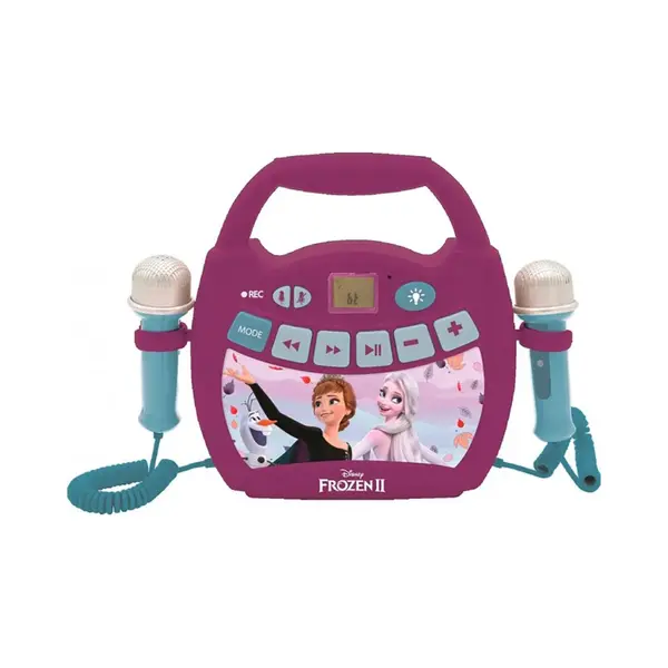 Lexibook, Frozen, Portable Karaoke Digital Player For Kids, Microphones, Light Effects, Bluetooth®, Record And Voice Changer Functions, Purple, thumbnail