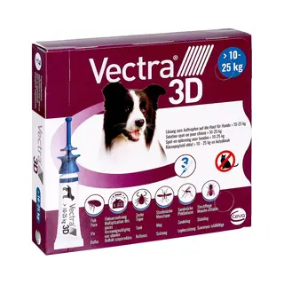 Vectra 3D Lösung Gegen Zecken & Flöhe Für Hunde 10-25 Kg