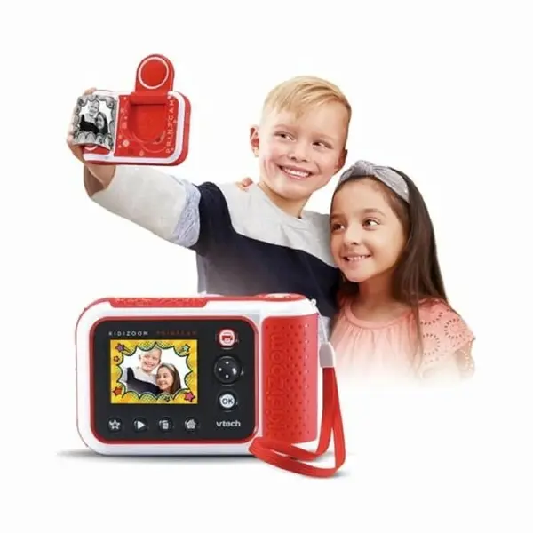VTech KidiZoom Print Cam - Instant Kids Camera With Print Function, Selfie And Video Function, Effects, Games And Much More - For Children Aged 4-12 thumbnail