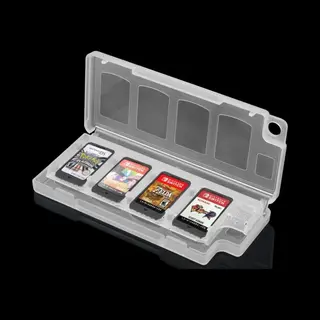 The Powerstore Spel Opberg-Box Geschikt Voor 8 Nintendo Switch - Switch 2 Game Cards + 2 Sd Cards Wit