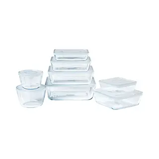 Pyrex Set Aus Transparenten, Luftdichten Behältern 600 Ml Bis 4 L