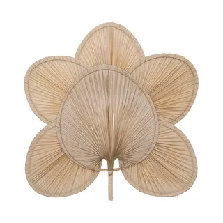 Atmosphera Selma Wanddecoratie Palmblad 70x4x70cm - Naturel