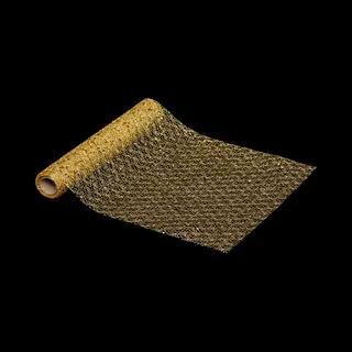 Atmosphera Loper Tafel Kerst Goud Glitter - 28 X 300 Cm - Tafelloper - Kerstmis -lengte 300 X Breedte 28 X Hoogte 0, 1 Cm