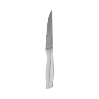 5Five Precision Keuken Steakmes Met Kartels - 1x Stuks - Rvs - Zilver - 23 Cm - Keuken En Bbq Mes