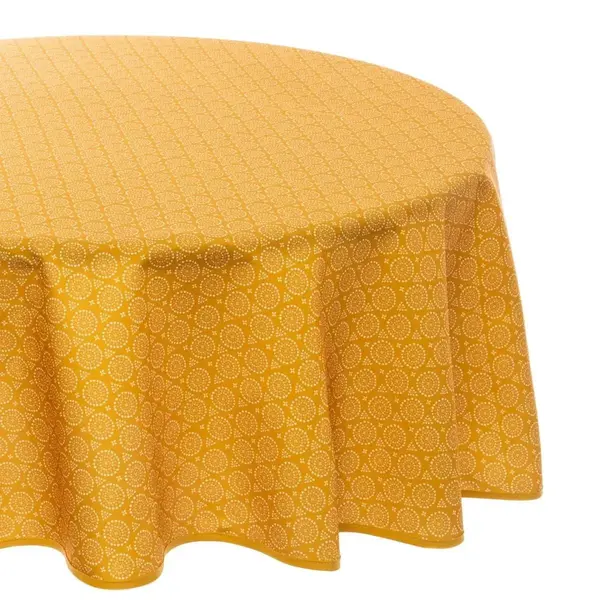 Fleckenabweisende Tischdecke Etnik - Ockergelb - D180 Cm Atmosphera Créateur D'Intérieur thumbnail
