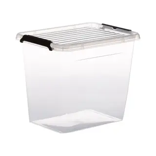 5Five Opberg Kist Met Deksel - Clip Box - 3 Liter - 19 X 15 X 17 Cm - Kunststof - Transparant