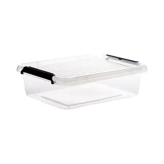 5Five Opberg Kist Met Deksel - Clip Box - 8, 5 Liter - 39 X 29 X 12 Cm - Kunststof - Transparant