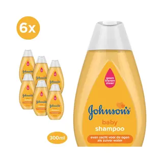 Johnsons Johnson’s Babyshampoo Voordeelverpakking - Zeer Milde Formule - Ph-ideaal Voor Baby's - 6 X 300 Ml