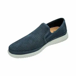 Mephisto - Lederen Mocassins, Donkerblauw