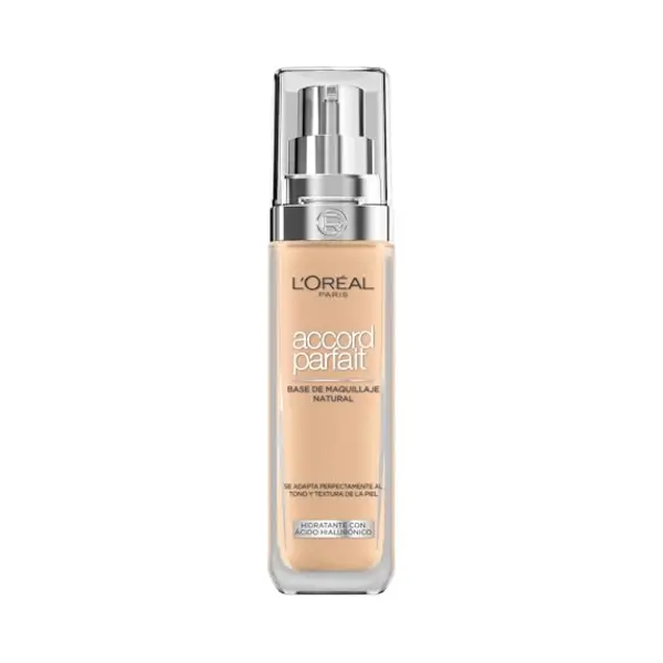 L'Oreal Paris L'Oréal Paris - Perfect Accord Fluid Foundation - Dry To Normal Skin - Color, Golden Beige (3.D) - 30 Ml - New Formula Enriched With Hyaluronic Acid thumbnail
