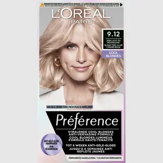 L'Oréal Paris, Haarkleur, Loreal Paris Preference Cool Blondes 9.12 Siberia Extra Light As Beige Hair Color (9, 12 Siberië Extra Licht Zoals Beige)