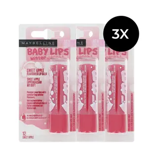 Maybelline Baby Lips Winter Delight Sweet Apple Lippenbalsem - 3 X 4 Ml