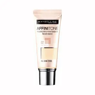 Maybelline New York Affinitone Unifying Foundation Cream - 02 | Helder Porselein