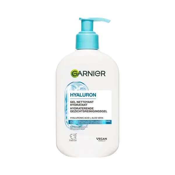 Garnier Hyaluron+ Hydraterende Gezichtsreinigingsgel - Met Glycerine, Hyaluronzuur En Aloë Vera - Reinigt Mild En Beschermt De Huidbarrière - 250ml thumbnail