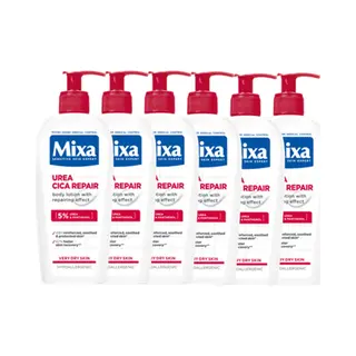 Mixa Urea Cica Repair Herstelondersteunende Bodylotion - Droge En Ruwe Huid - Lichaam En Handen - 250 Ml - 6 Stuks