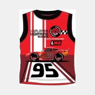 Disney Cars Shirt - Mouwloos - Rood - Maat 104 (4 Jaar)