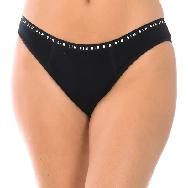 Dim Menstruatieslip, Klassiek, Katoen, Biologisch Overvloedig, Dim Protect, 1 Stuk, Zwart., L thumbnail