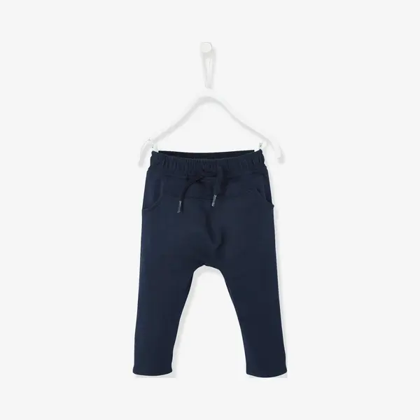 Vertbaudet Babybroek Uit Molton Voor Jongens Marine Grijs thumbnail