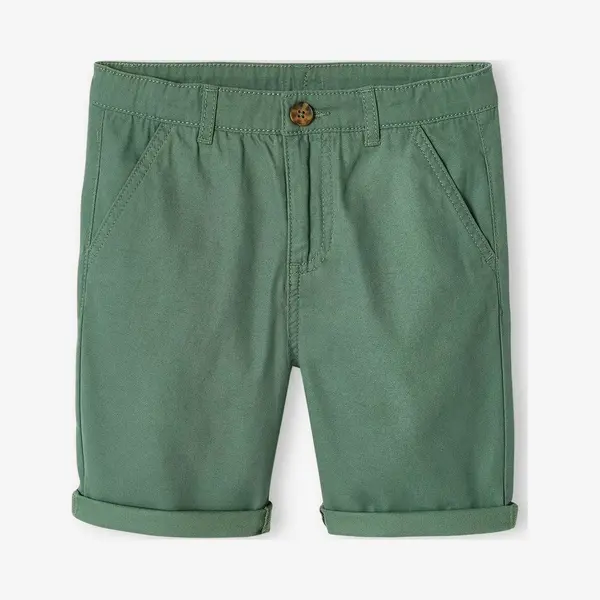 Vertbaudet Chino-Shorts Für Jungen, Grün, 104 thumbnail